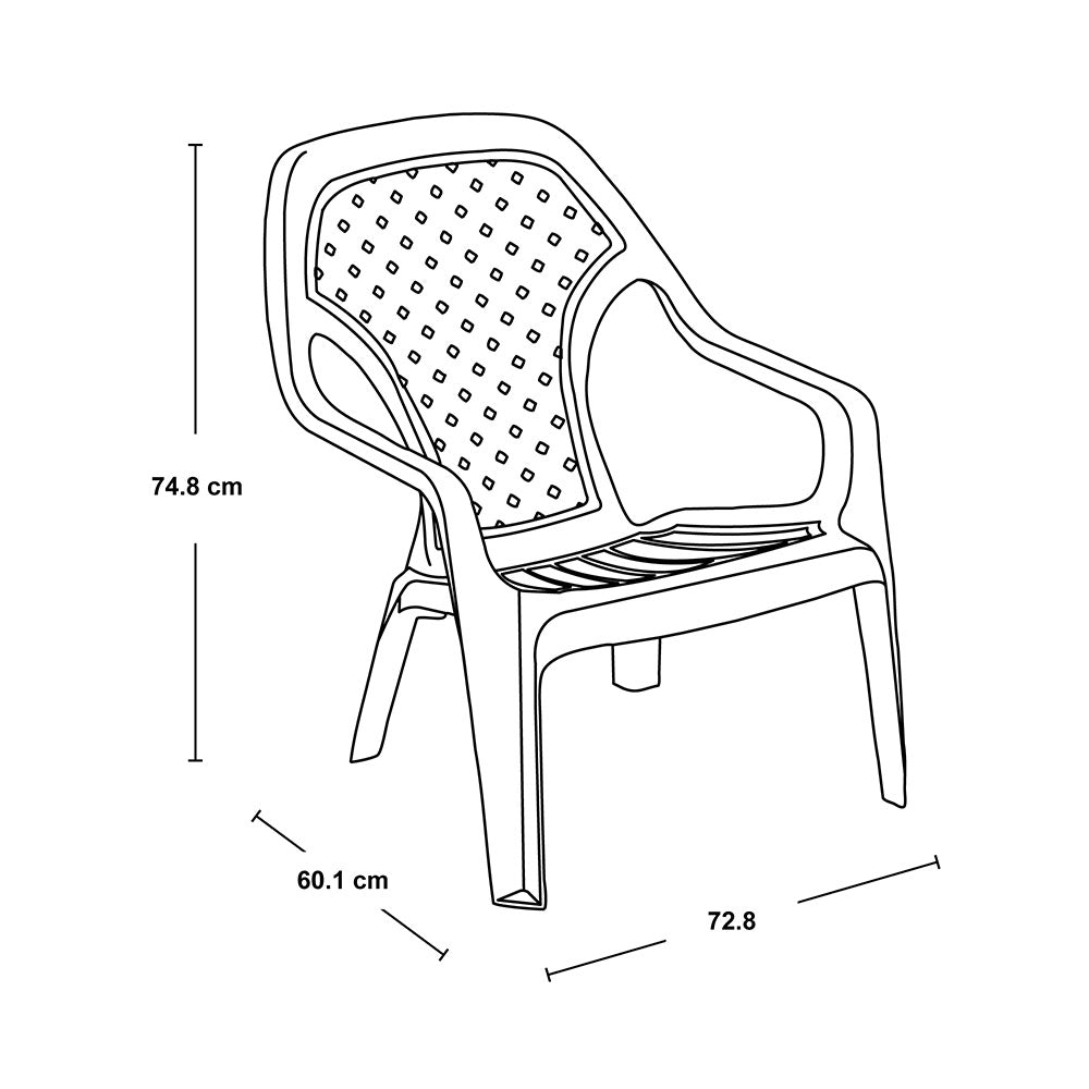 Silla Playera Rimax Rojo 60.1x74.8cm con Apoya Brazos y con Espaldar - SILLAS DE EXTERIOR | Bylmo