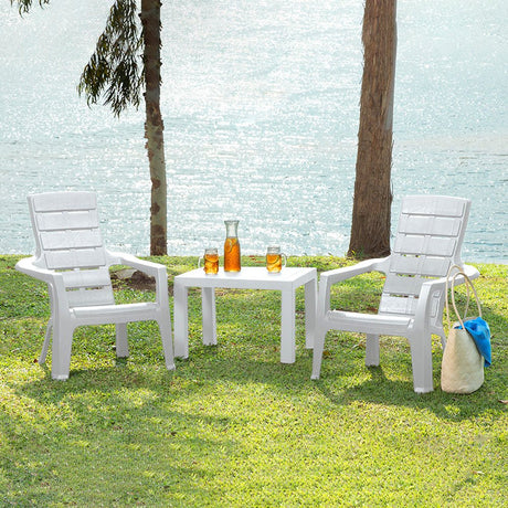 Silla Playera Rimax Barú Gris Hielo 67.5x89.1cm con Apoya Brazos y con Espaldar - SILLAS DE EXTERIOR | Bylmo