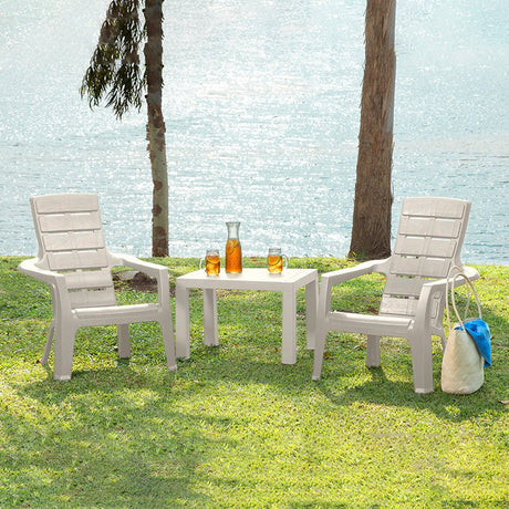 Silla Playera Rimax Barú Taupe 67.5x89.1cm con Apoya Brazos y con Espaldar - SILLAS DE EXTERIOR | Bylmo