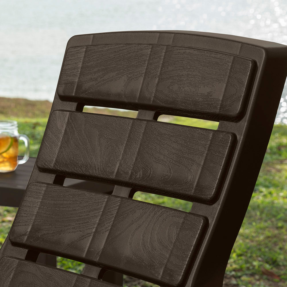 Silla Playera Rimax Barú Wengue 67.5x89.1cm con Apoya Brazos y con Espaldar - SILLAS DE EXTERIOR | Bylmo