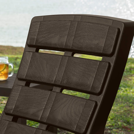 Silla Playera Rimax Barú Wengue 67.5x89.1cm con Apoya Brazos y con Espaldar - SILLAS DE EXTERIOR | Bylmo