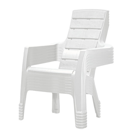 Silla Playera Rimax Barú Blanco Arena 67.5x89.1cm con Apoya Brazos y con Espaldar - SILLAS DE EXTERIOR | Bylmo