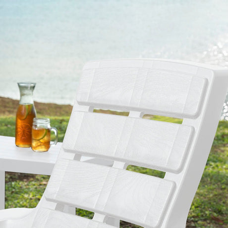 Silla Playera Rimax Barú Blanco Arena 67.5x89.1cm con Apoya Brazos y con Espaldar - SILLAS DE EXTERIOR | Bylmo