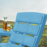 Silla Playera Rimax Barú Azul Turquesa 67.5x89.1cm con Apoya Brazos y con Espaldar - SILLAS DE EXTERIOR | Bylmo