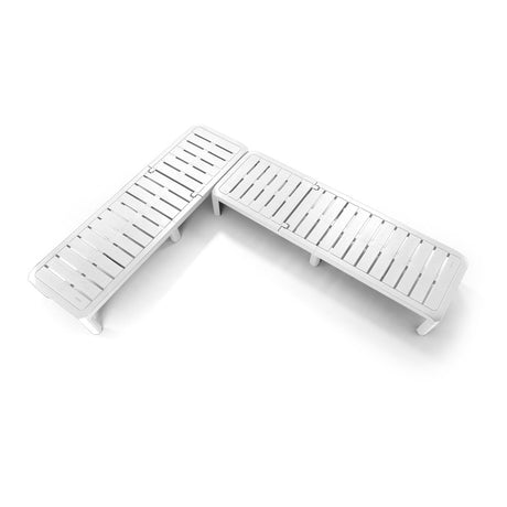 Cama Asoleadora Rimax Barú Blanco 57.5x29cm con Espaldar - SILLAS DE EXTERIOR | Bylmo