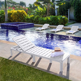 Cama Asoleadora Rimax Barú Blanco 57.5x29cm con Espaldar - SILLAS DE EXTERIOR | Bylmo