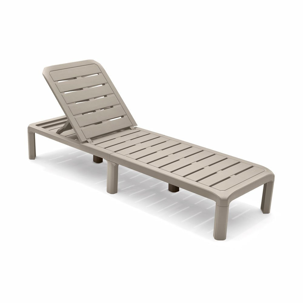 Cama Asoleadora Rimax Barú Taupe 57.5x29cm con Espaldar - SILLAS DE EXTERIOR | Bylmo