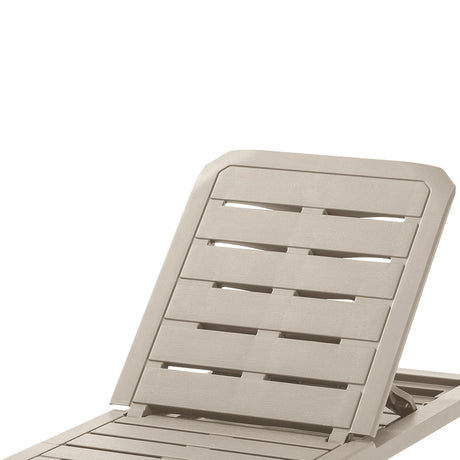 Cama Asoleadora Rimax Barú Taupe 57.5x29cm con Espaldar - SILLAS DE EXTERIOR | Bylmo