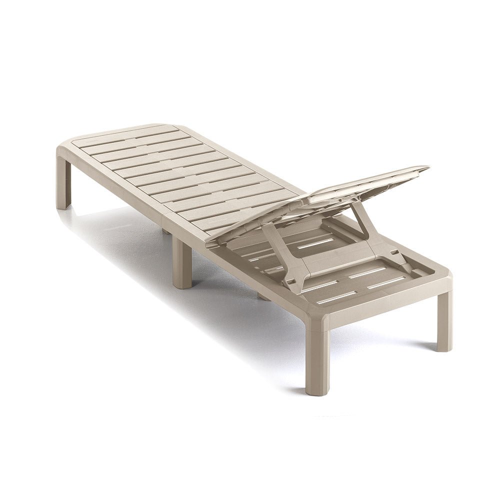 Cama Asoleadora Rimax Barú Taupe 57.5x29cm con Espaldar - SILLAS DE EXTERIOR | Bylmo