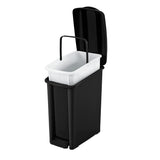 Basurero Rimax Negro 30x37.5cm de 10 Litros para No Aprovechables con Tapa De Pedal - BASUREROS Y PAPELERAS | Bylmo