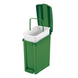 Basurero Rimax Verde 30x37.5cm de 10 Litros para Organicos con Tapa De Pedal - BASUREROS Y PAPELERAS | Bylmo