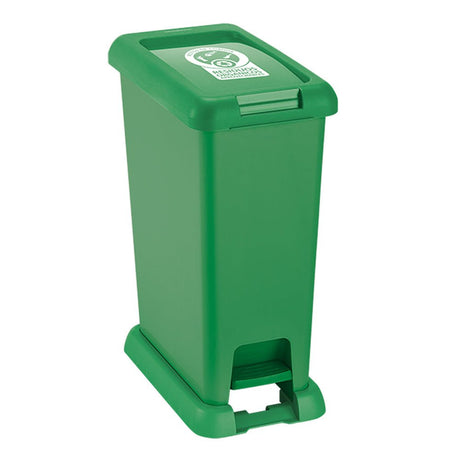Basurero Rimax Verde 39x49cm de 20 Litros para Organicos con Tapa De Pedal - BASUREROS Y PAPELERAS | Bylmo