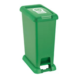 Basurero Rimax Style Verde 46.5x58.5cm de 35 Litros para Organicos con Tapa De Pedal - BASUREROS Y PAPELERAS | Bylmo