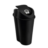 Papelera Rimax Style Negro 39.3x55.4cm de 25 Litros para No Aprovechables con Tapa Basculante - BASUREROS Y PAPELERAS | Bylmo