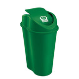 Papelera Rimax Style Verde 39.3x55.4cm de 25 Litros para Organicos con Tapa Basculante - BASUREROS Y PAPELERAS | Bylmo
