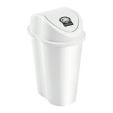 Papelera Rimax Style Blanco 48.9x69.3cm de 50 Litros para Aprovechables con Tapa Basculante - BASUREROS Y PAPELERAS | Bylmo