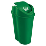 Papelera Rimax Evo Verde 48.9x69.3cm de 50 Litros para Organicos con Tapa Basculante - BASUREROS Y PAPELERAS | Bylmo