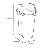 Papelera Rimax Evo Verde 48.9x69.3cm de 50 Litros para Organicos con Tapa Basculante - BASUREROS Y PAPELERAS | Bylmo