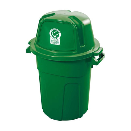 Basurero Rimax Verde 67x89.8cm de 100 Litros para Organicos con Tapa Abatible - BASUREROS Y PAPELERAS | Bylmo