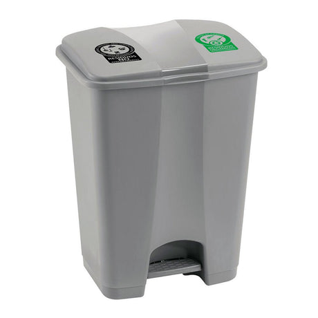 Basurero Rimax Gris 43.6x60cm de 60 Litros para Multiusos con Tapa De Pedal - BASUREROS Y PAPELERAS | Bylmo