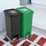 Basurero Rimax Verde y Negro 48.5x43.2cm de 40 Litros para Multiusos con Tapa De Pedal - BASUREROS Y PAPELERAS | Bylmo