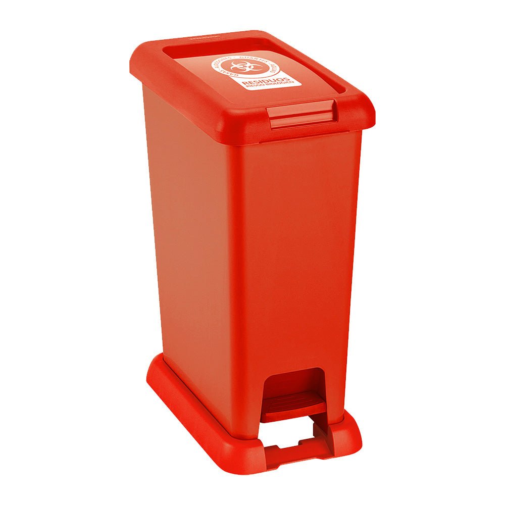 Basurero Rimax Rojo 46.5x58.5cm de 35 Litros para Riesgo Biologico con ...
