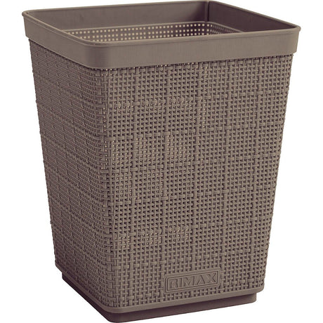 Papelera Rimax Moca 19.6x24.1cm de 6 Litros para Papeles sin Tapa - BASUREROS Y PAPELERAS | Bylmo