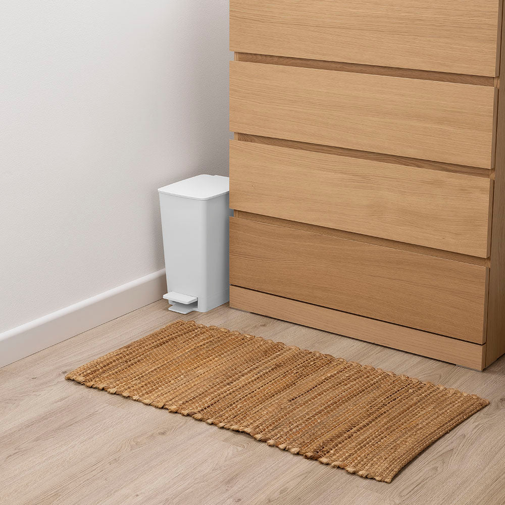 Basurero Rimax Slim Blanco 28x35cm de 8 Litros para Multiusos con Tapa De Pedal - BASUREROS Y PAPELERAS | Bylmo