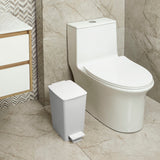 Basurero Rimax Slim Blanco 28x35cm de 8 Litros para Multiusos con Tapa De Pedal - BASUREROS Y PAPELERAS | Bylmo