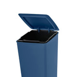 Basurero Rimax Slim Azul Petróleo 28x35cm de 8 Litros para Multiusos con Tapa De Pedal - BASUREROS Y PAPELERAS | Bylmo