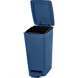Basurero Rimax Slim Azul Petróleo 28x35cm de 8 Litros para Multiusos con Tapa De Pedal - BASUREROS Y PAPELERAS | Bylmo