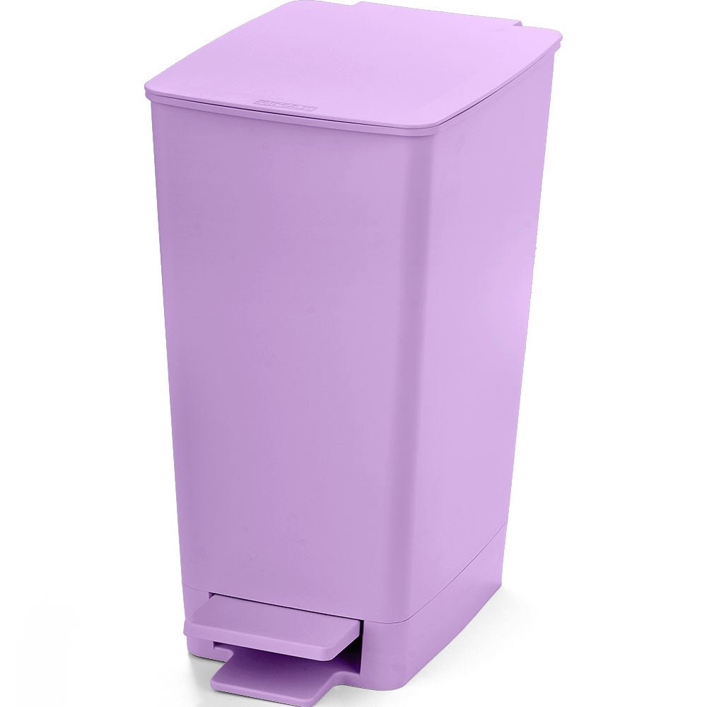Basurero Rimax Slim Lavanda 28x35cm de 8 Litros para Multiusos con Tapa De Pedal - BASUREROS Y PAPELERAS | Bylmo