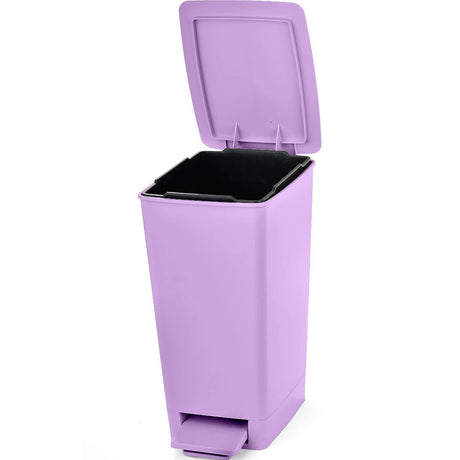 Basurero Rimax Slim Lavanda 28x35cm de 8 Litros para Multiusos con Tapa De Pedal - BASUREROS Y PAPELERAS | Bylmo