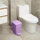 Basurero Rimax Slim Lavanda 28x35cm de 8 Litros para Multiusos con Tapa De Pedal - BASUREROS Y PAPELERAS | Bylmo