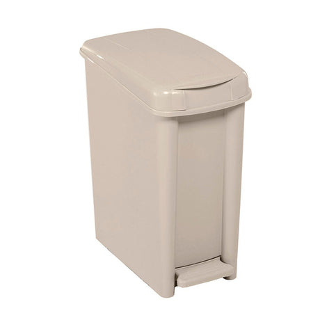 Basurero Rimax Taupe 30x37.5cm de 10 Litros para Multiusos con Tapa De Pedal - BASUREROS Y PAPELERAS | Bylmo