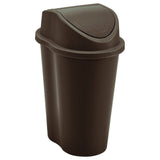 Papelera Rimax Style Wengue 23.2x32.5cm de 5 Litros para Multiusos con Tapa Basculante - BASUREROS Y PAPELERAS | Bylmo