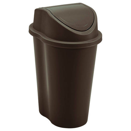 Papelera Rimax Style Wengue 23.2x32.5cm de 5 Litros para Multiusos con Tapa Basculante - BASUREROS Y PAPELERAS | Bylmo