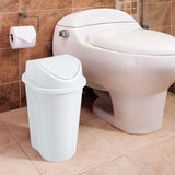 Papelera Rimax Style Blanco 29.2x44cm de 10 Litros para Multiusos con Tapa Basculante - BASUREROS Y PAPELERAS | Bylmo