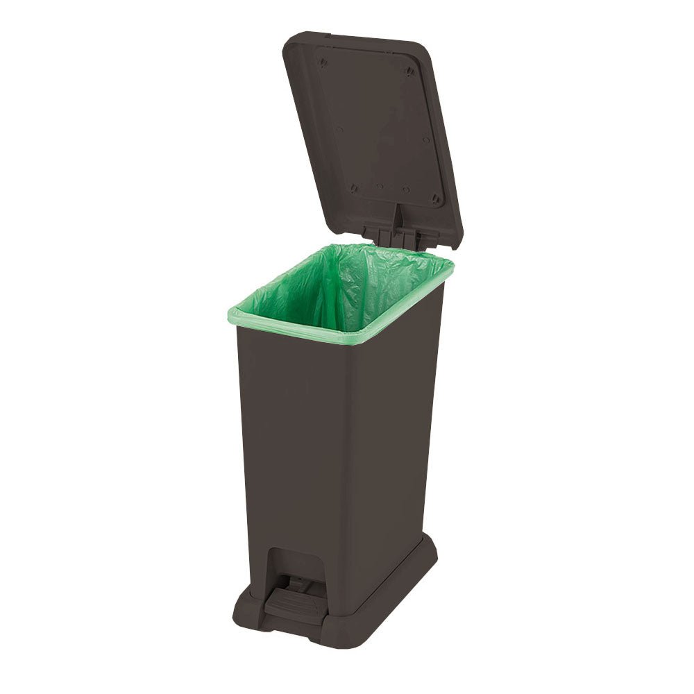 Basurero Rimax Wengue 39x49cm de 20 Litros para Multiusos con Tapa De Pedal - BASUREROS Y PAPELERAS | Bylmo