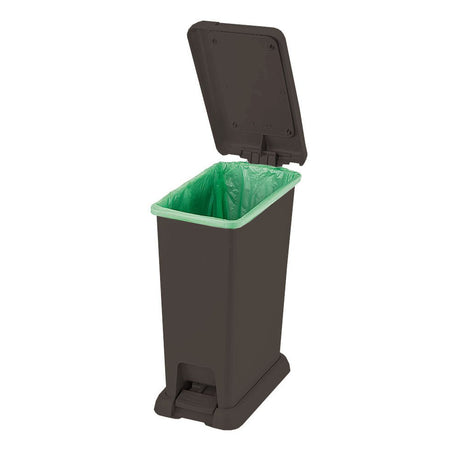 Basurero Rimax Wengue 39x49cm de 20 Litros para Multiusos con Tapa De Pedal - BASUREROS Y PAPELERAS | Bylmo