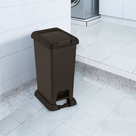 Basurero Rimax Wengue 39x49cm de 20 Litros para Multiusos con Tapa De Pedal - BASUREROS Y PAPELERAS | Bylmo