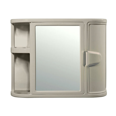 Gabinete de Baño Rimax Taupe 59.8x46.5cm Rectangular con Espejo y con Puerta - GABINETES DE BANHO | Bylmo