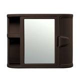 Gabinete de Baño Rimax Wengue 59.8x46.5cm Rectangular con Espejo y con Puerta - GABINETES DE BANHO | Bylmo