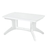 Mesa de Exterior Rimax Provenzal Blanco 139x73.4cm Rectangular de Seis Puestos sin Sillas - MESAS DE EXTERIOR | Bylmo