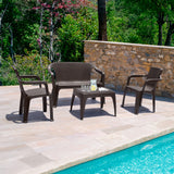 Combo Mesa de Centro con Sillas Rimax Wengue 67.6x42.5cm Rectangular - MESAS DE CENTRO | Bylmo