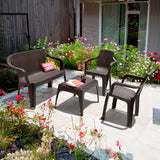 Combo Mesa de Centro con Sillas Rimax Wengue 67.6x42.5cm Rectangular - MESAS DE CENTRO | Bylmo