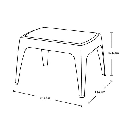 Combo Mesa de Centro con Sillas Rimax Wengue 67.6x42.5cm Rectangular - MESAS DE CENTRO | Bylmo