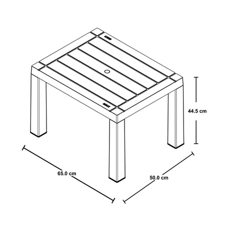 Mesa de Centro Rimax Barú Wengue 65x44.5cm Rectangular - MESAS DE CENTRO | Bylmo