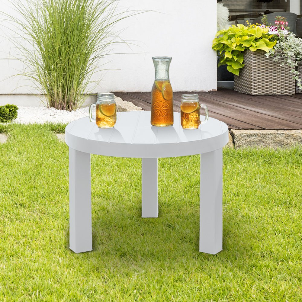 Mesa de Centro Rimax Barú Gris Hielo 60.7x43.5cm Circular - MESAS DE CENTRO | Bylmo