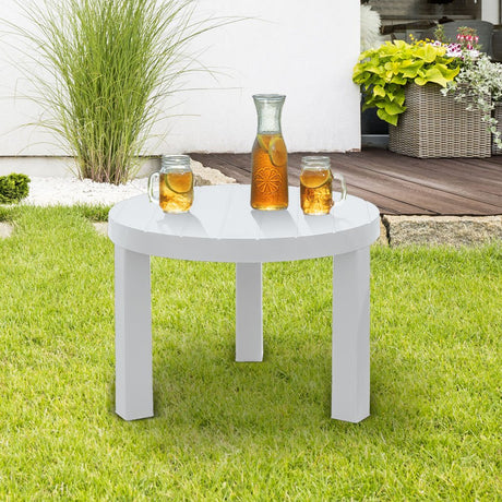 Mesa de Centro Rimax Barú Gris Hielo 60.7x43.5cm Circular - MESAS DE CENTRO | Bylmo